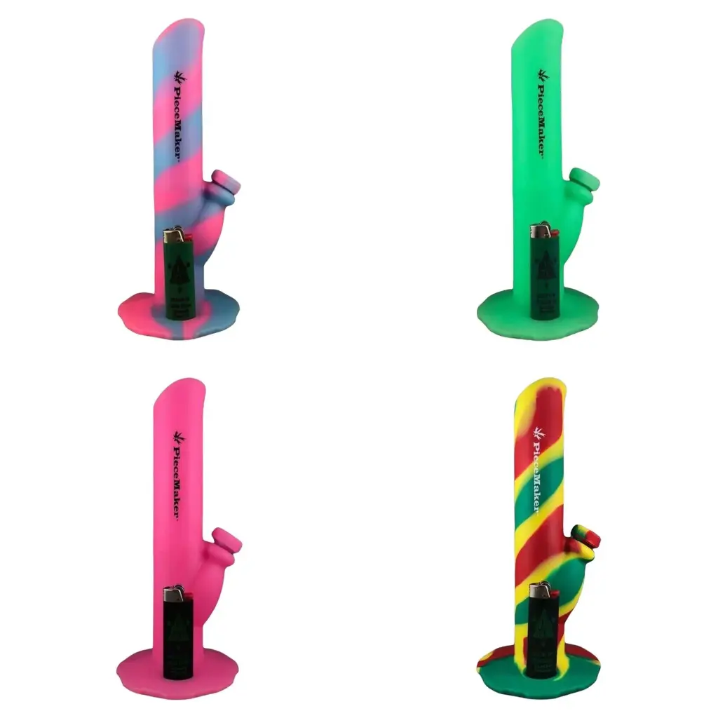 PieceMaker Kermit Silicone Straight Tube Bong
