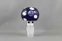 Crush Glass Mushroom Bowl-18mm Male