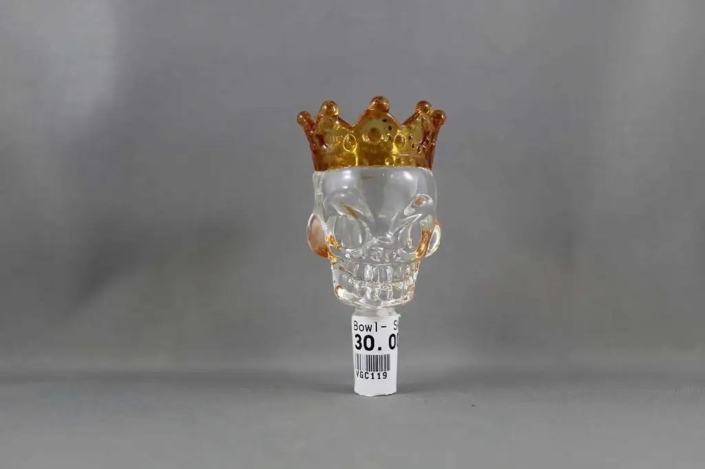 XXL Skull With Crown Bowl-14mm Male