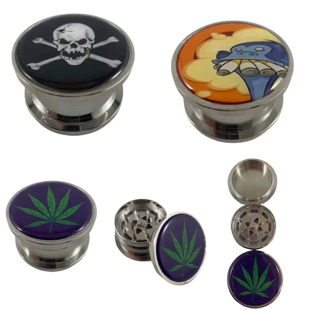 Buddies Puff Top 3-Piece Metal Grinder