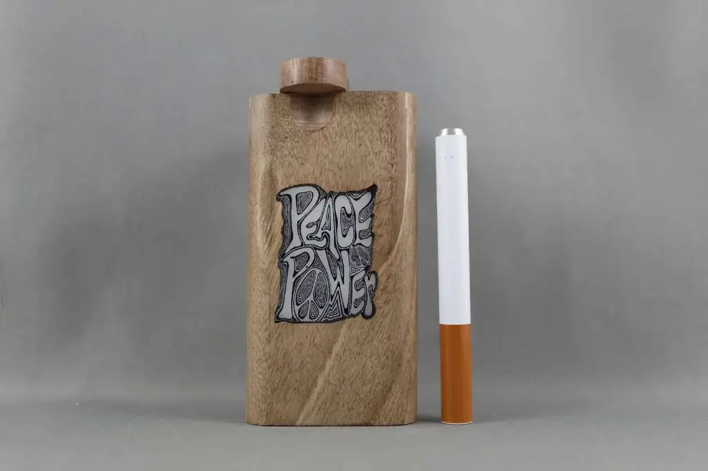 Glow In The Dark Wood Dugout-Peace Power