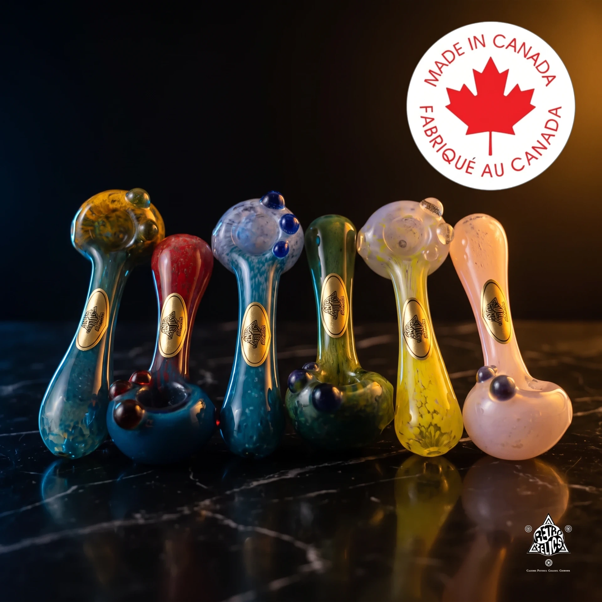 Laurzilla Glass Frit Spoon Pipes