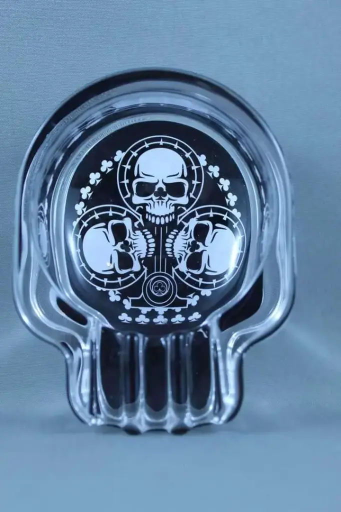 Cyrstal Skull Ash Trays-Ast Designs
