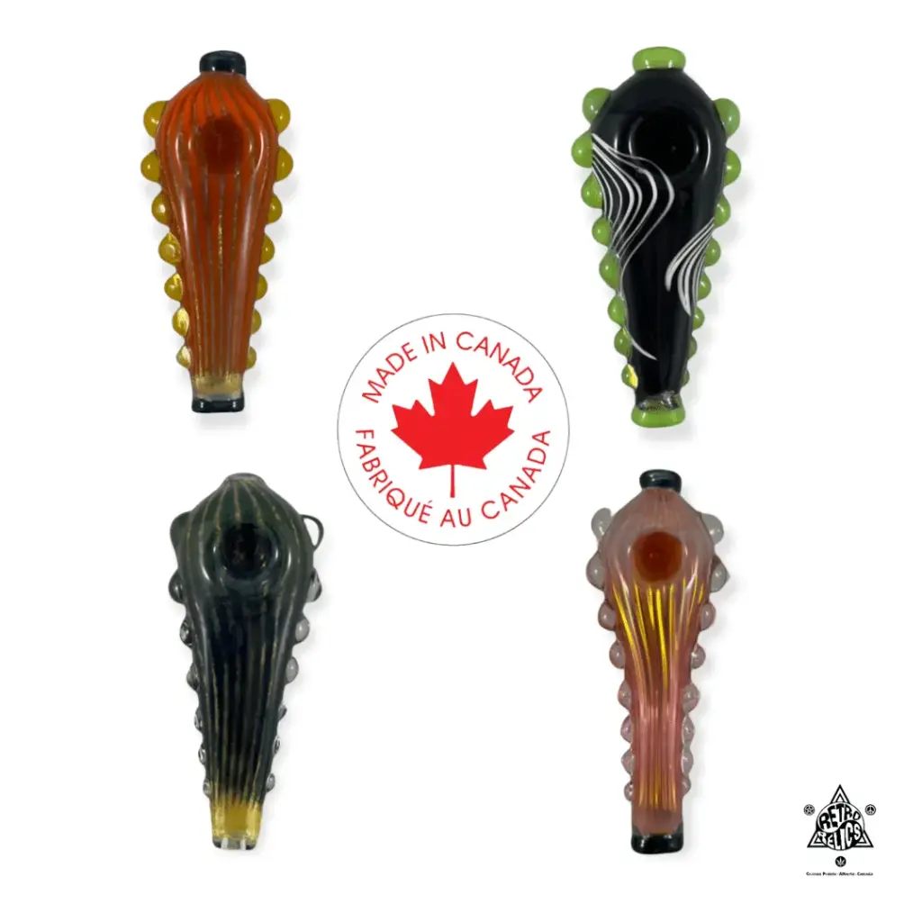 Mook's Glass - Flat Pipe With Bumpy Edges