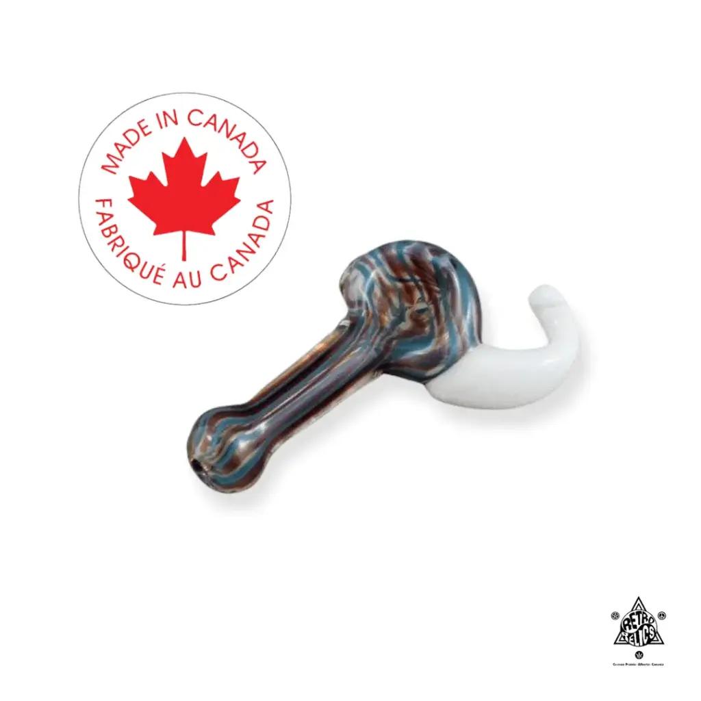 Sam's Glass - Coloured Twist White Horn