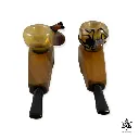 Wood Mill Pipe  With Glass Critter Bowl