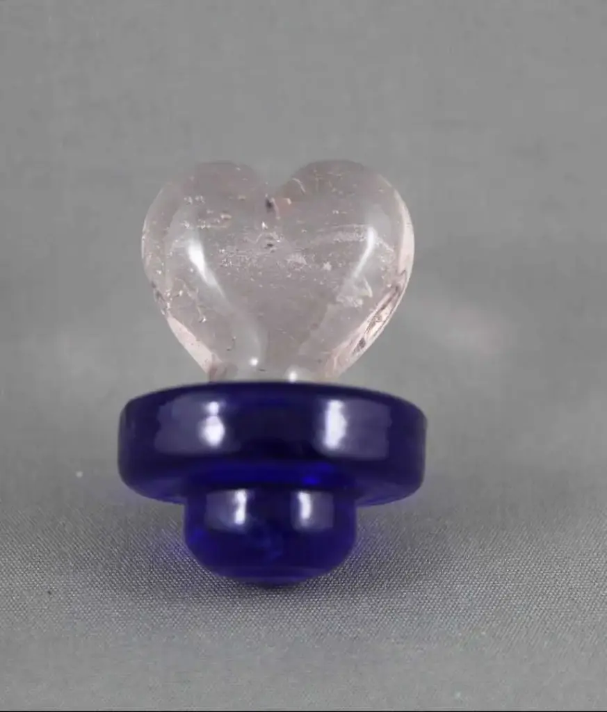 Glass Heart Carb Cap