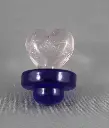 Glass Heart Carb Cap