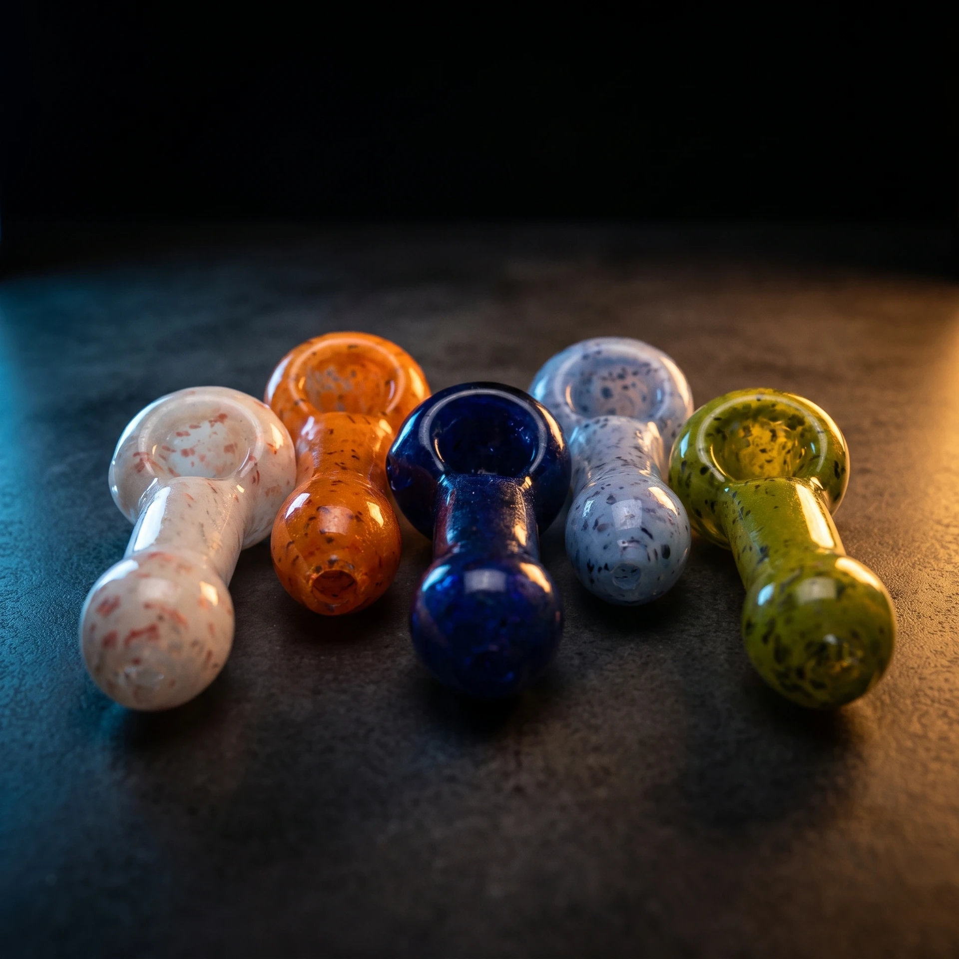 Dealz Multi Tone  Frit Spoon Pipe