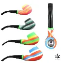 Multicoloured Silicone Sherlock Pipe