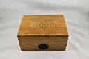Raw Teak Wood Smokers Lock Box