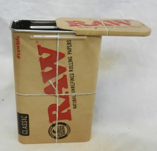 Raw Classic Cigarette Case Tin Container
