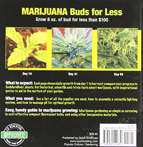 Marijuana Buds for Less: Grow 8 Oz. of Bud for Less Than $100 by SeeMoreBuds (Paperback)