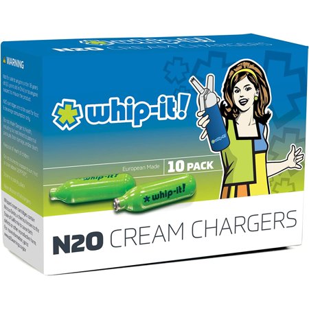 Whip-It 10 pack 0.28 Oz N2O Steel Cream Chargers Dispenser