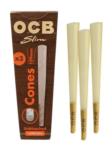 OCB unbleached cones 3 pack