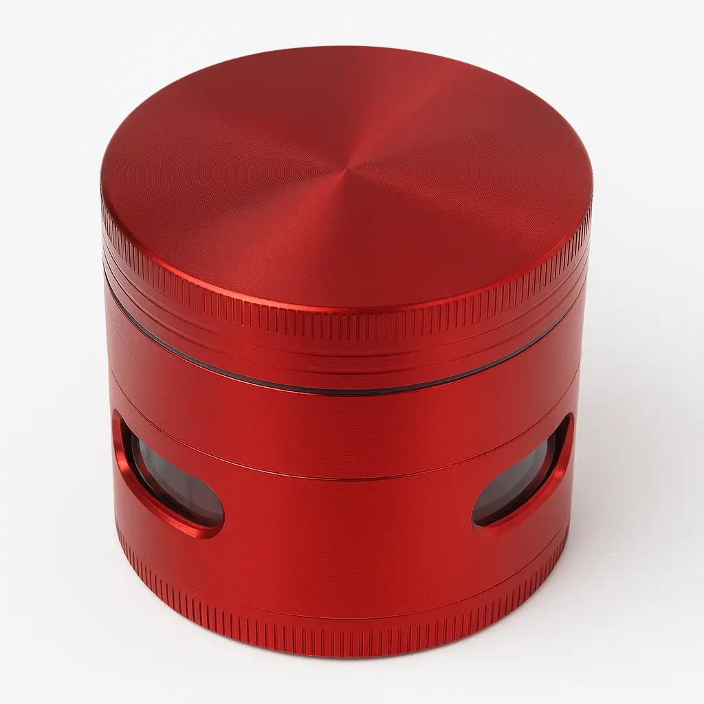 Generic 4 Piece Windowed Grinder Medium  (Green)