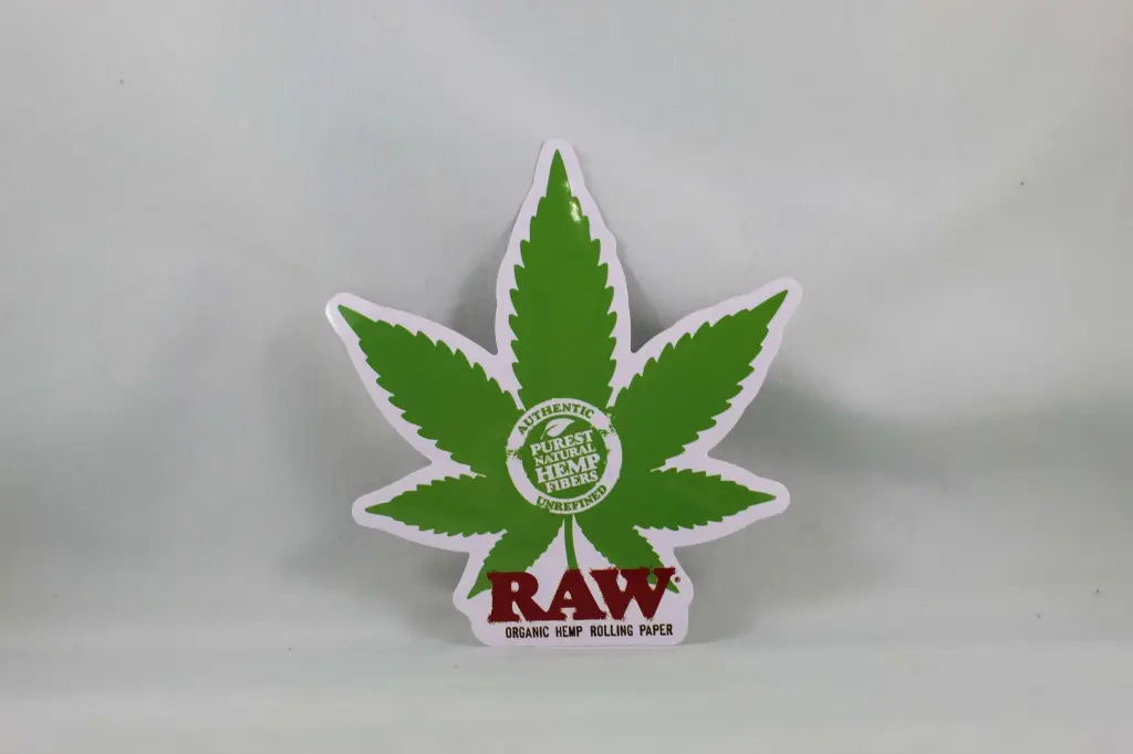 Sticker-Raw Hemp Leaf