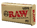 RAW Natural Unrefined 100 Tip Pre-rolled Tin - (1)