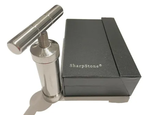 SharpStone Classic (5.3" Inch) Heavy Duty T-Shaped Press - 3pc, Large, Silver