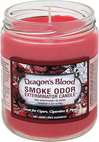 Smoke Odor Exterminator 13oz Jar Candle  Dragon Blood  13 Oz