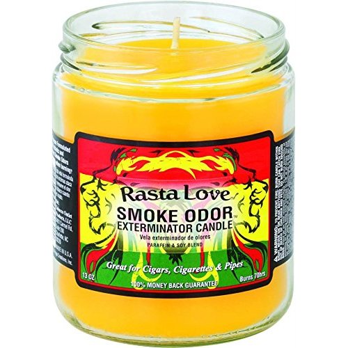 Smoke Odor Exterminator 13oz Jar Candle  Rasta Love