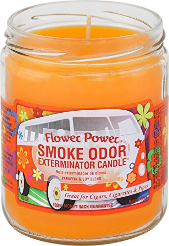 Smoke Odor Flower Power 2-Wick Soy Wax 13 Oz Candle
