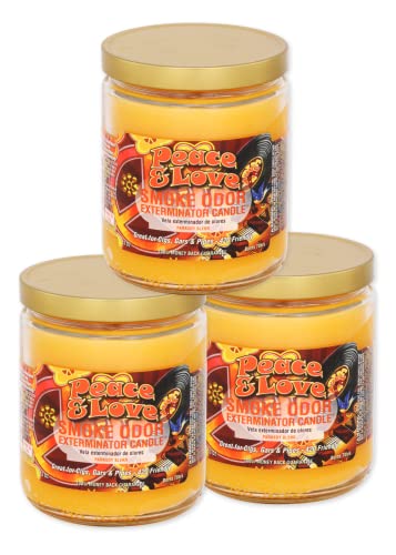 Smoke Odor Exterminator 13 Oz Jar Candles Peace Love