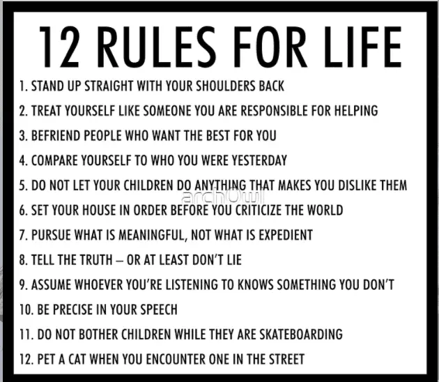 Mini Poster-Jordan Peterson 12 Rules For Life