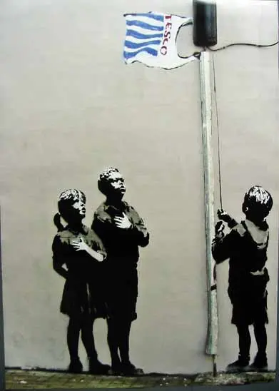 Mini Poster- Banksy Tesco Bag