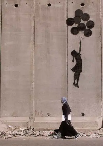 Mini Poster- Banksy Muslim Girl