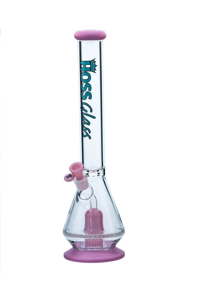Hoss Glass 18" Honeycomb Beaker Bong