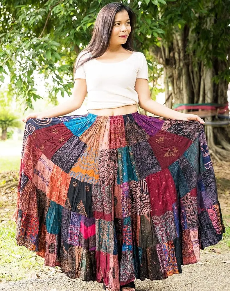 India Patchwork Skirt