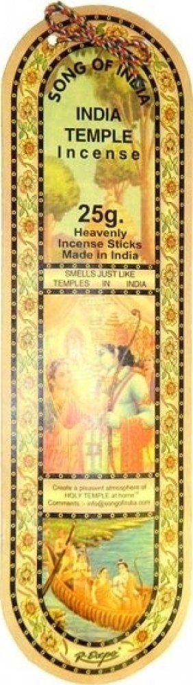 Song of India Temple Incense Pack [Black - 25 G]