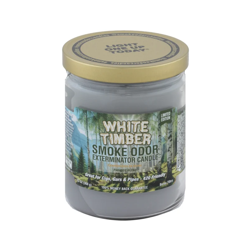 Smoke Odor Candle - White Timber