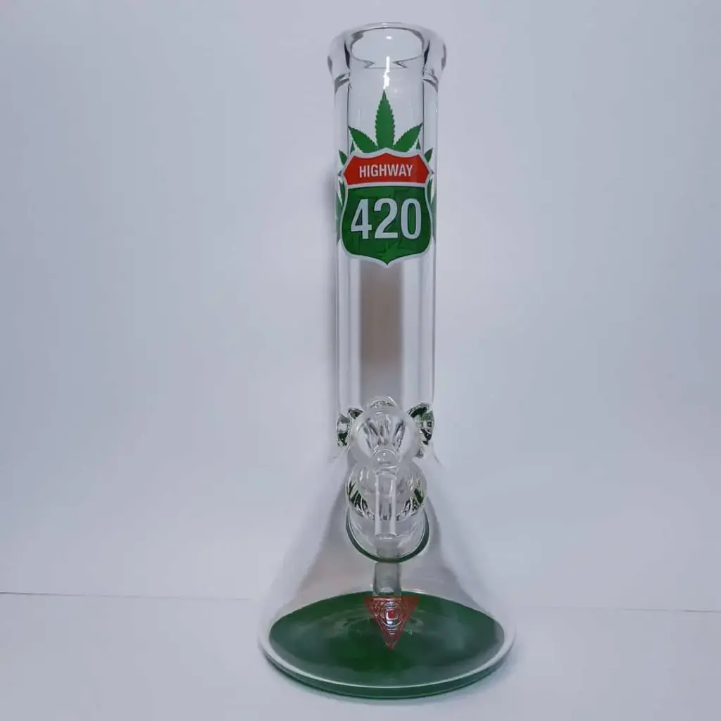 Red Eye Glass 12" Highway 420 Beaker