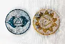 Soapstone Colour Etched Chakra Incense Holders