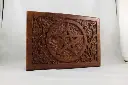 Carved Wood Box- Pentacle