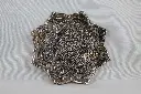 Incense Holder-White Metal Lotus Plate