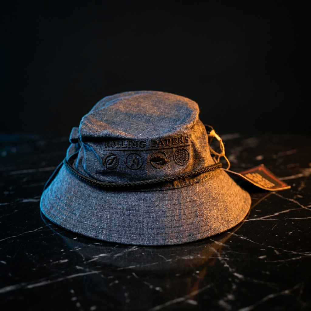 Rolling Papers X Raw Smokerman's Bucket Hat-Grey
