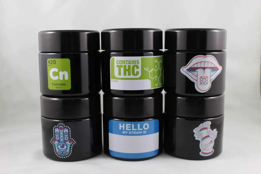 420 Science UV Screw Top Jars -Medium