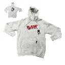 Raw OG Pull Over Hoodie-Grey