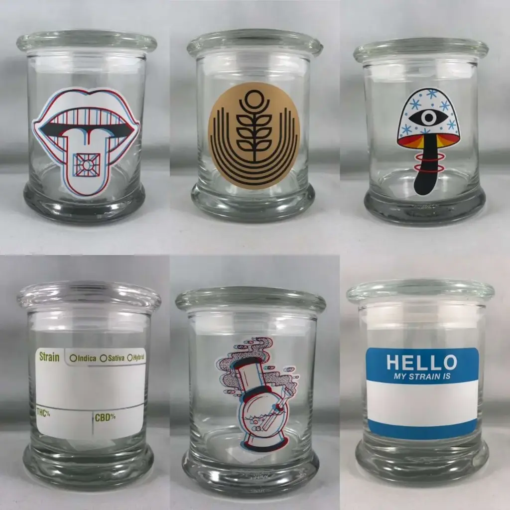 420 Science Clear Pop Top Jars - Large