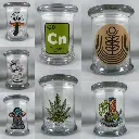 420 Science Clear Pop Top Jars  - Medium