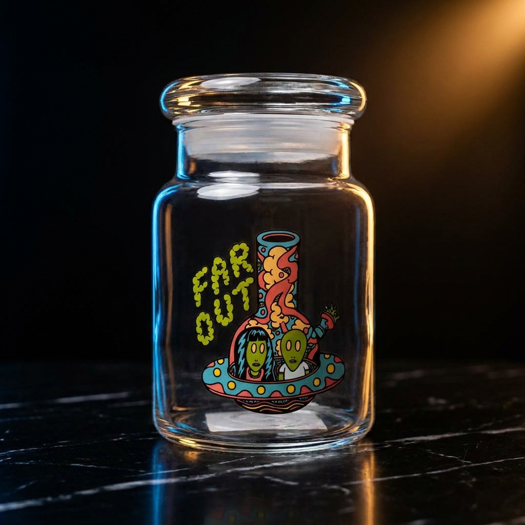 420 Science Clear Pop Top Jars  - Small