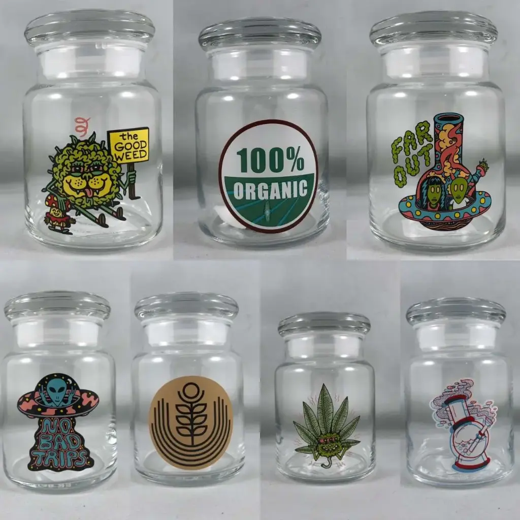 420 Science Clear Pop Top Jars  - Small