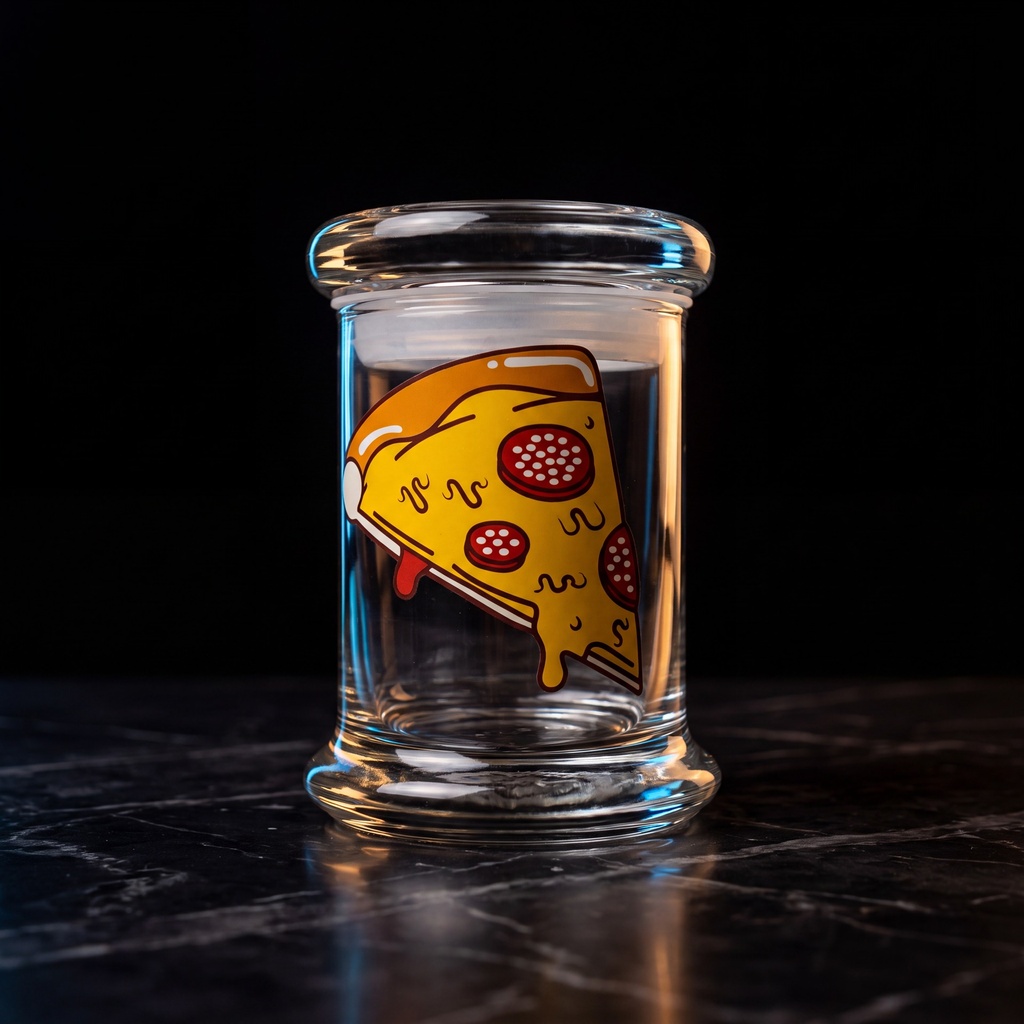 420 Science Pop Top Glass Jar-Extra Small
