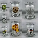 420 Science Pop Top Glass Jar-Extra Small