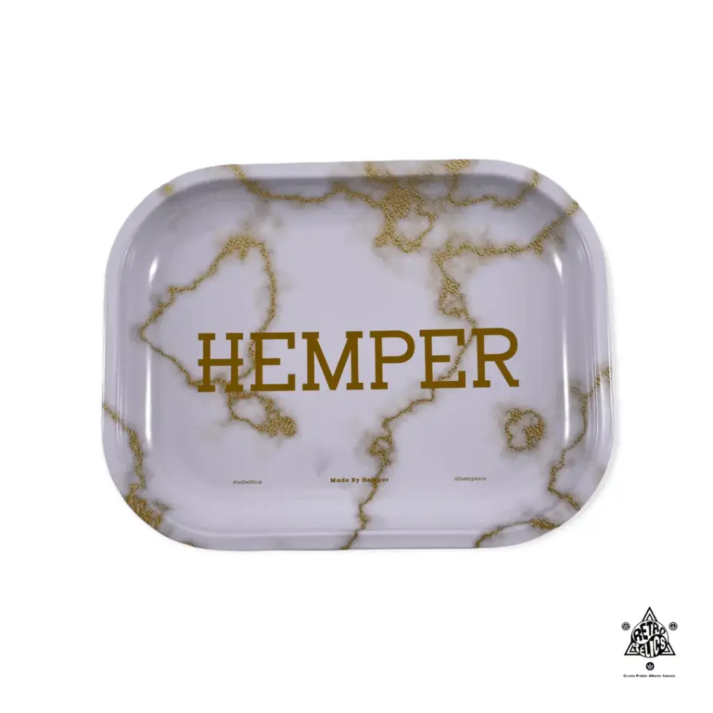 Hemper Luxe Marble Rolling Tray-Mini