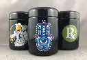 420 Screw Top Black Glass Jars