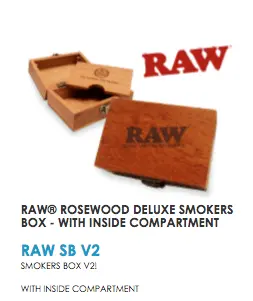 Raw - Rosewood Deluxe Smoking Box